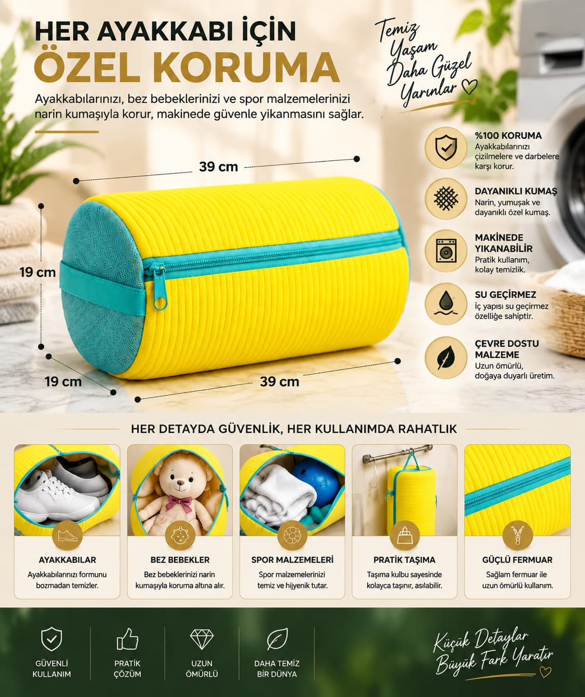 Ayakkabı Yıkama Çantası