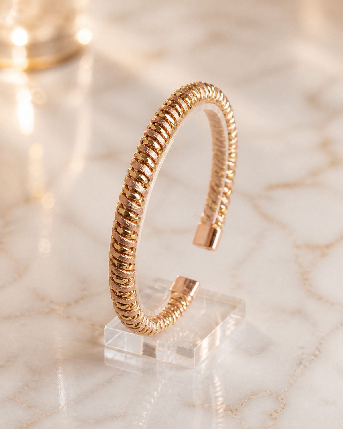 Rose Gold Örgü Bileklik
